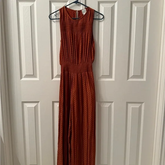 Anthropologie dRA Terracotta Jumpsuit - Picture 4 of 7